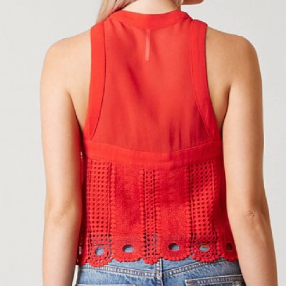 Free People Rory Crochet Keyhole Swing Top - Picture 4 of 4